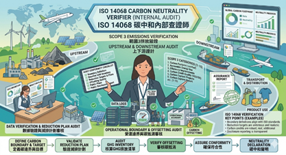 ISO 14068碳中和 內部查證師